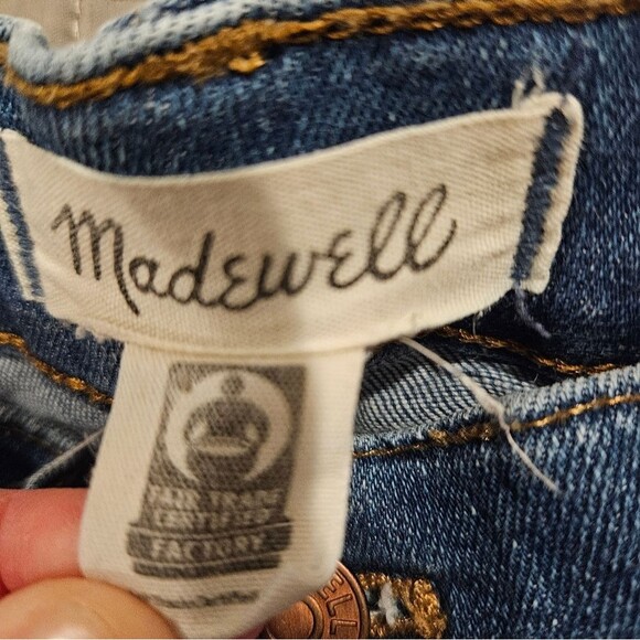 Madewell 10” High Rise Skinny Blue Jeans Size 31 - Picture 7 of 10